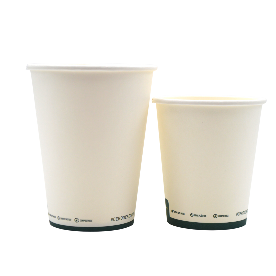 Vaso biodegradable de papel 16 onzas  JM Distribuidores - Vasos para café
