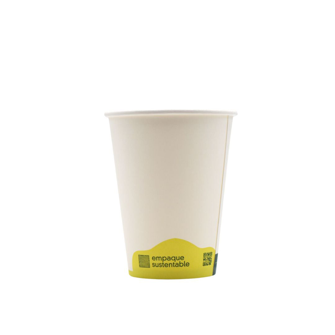Vasos Desechables Cafe y Agua 120ml Ecológicos de Papel Reciclable