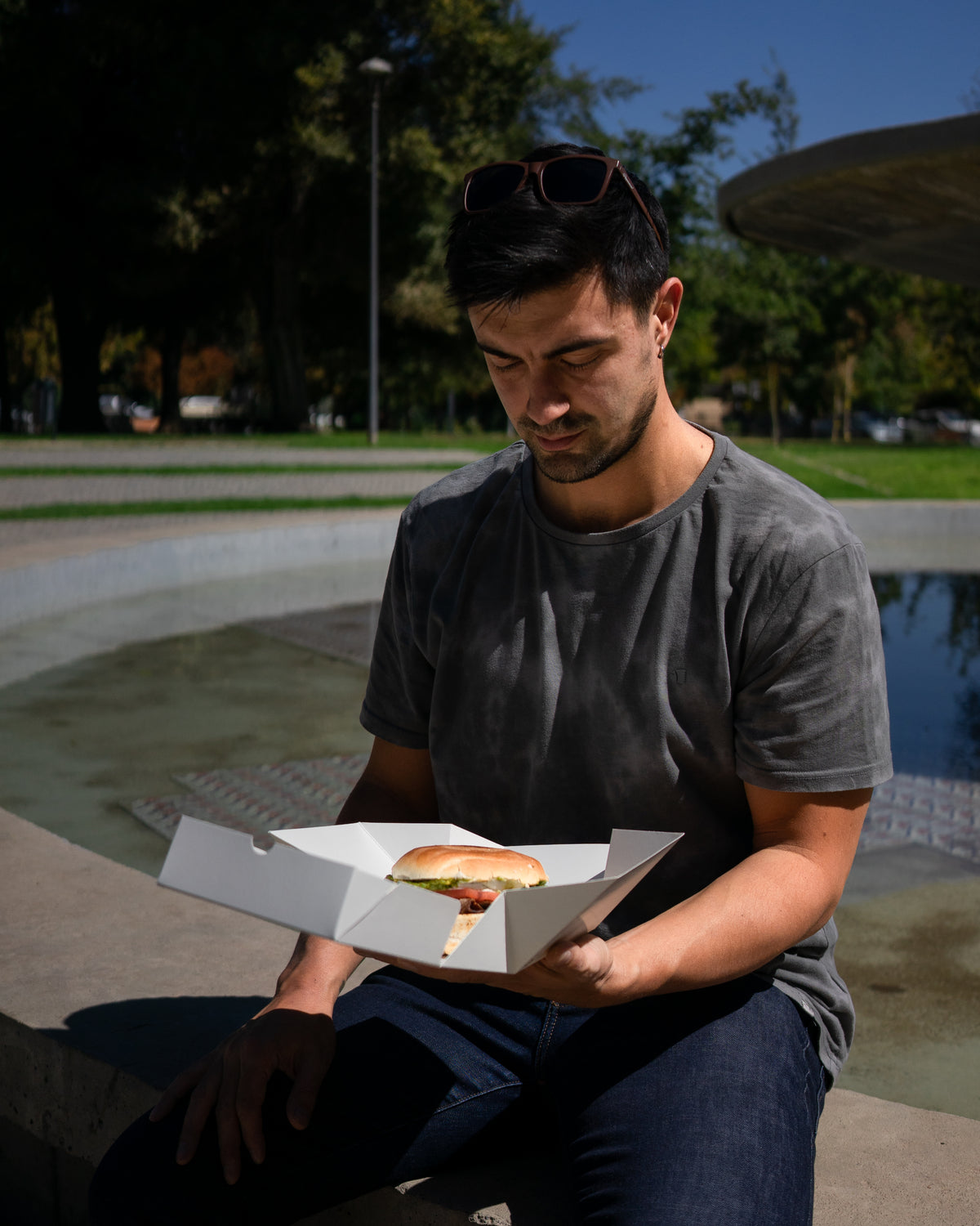 Caja Cuadrada para Sandwich y Pastelería Compostable | 250 Unidades