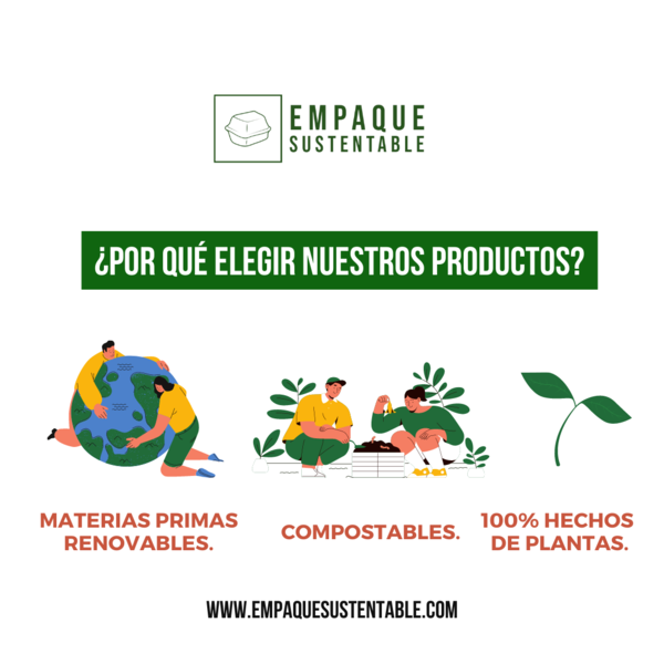 Envase para Sopas y Helados Compostables | 10 oz | 1000 Unidades